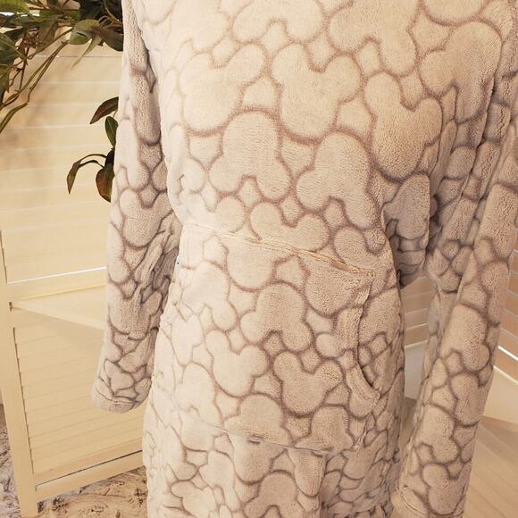 DISNEY MICKEY FLEECE SHERPA HOODED LOUNGER SIZE MED - Picture 5 of 7